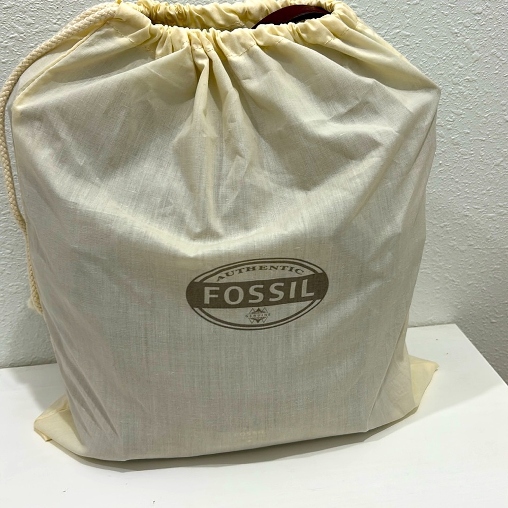 Fossil Emerson Leather Satchel, Double Handle Crossbody Bag - Picture 17 of 17